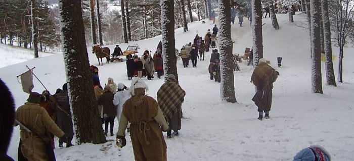 X Storptautyskajā masku tradiceju festivalā Dagdā. 2009. goda 14.,15. februars